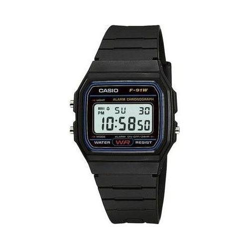 Casio Digitale Horloge F-91W-1YEF Zwart (F-91W-1YEF)-0