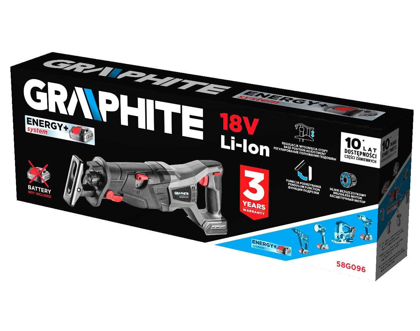 Graphite 58G096 Accu Polenzaag 2,64 kg-0