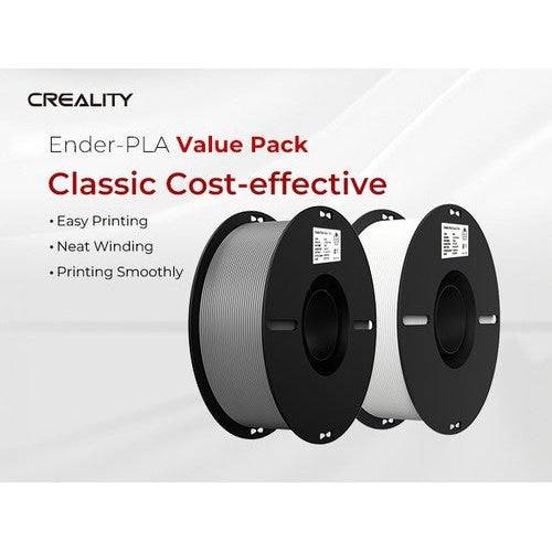 Creality PLA+ 1,75 mm Wit + Grijs 1 kg 3D Filament voor CREALITY ENDER 3 - 3301010365-0