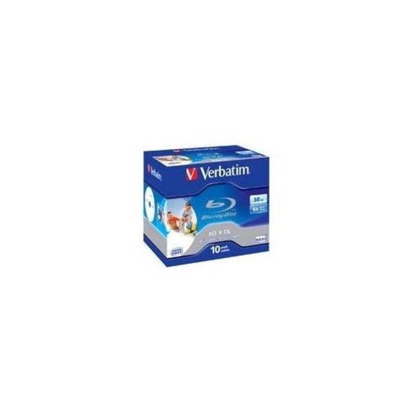 Verbatim 10 x BD-R DL 50GB 6x Inkjet Printbaar Juweeldoos (43736)