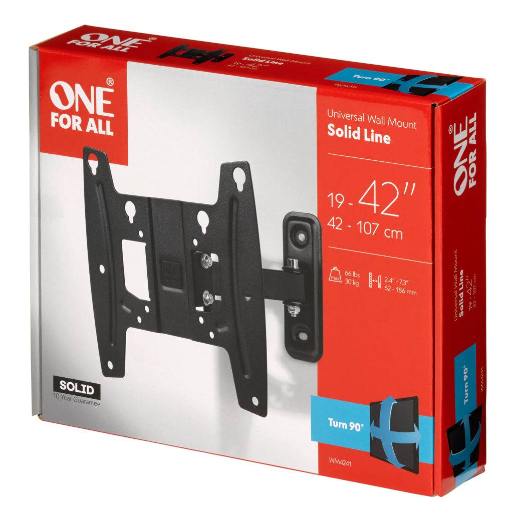 Universal One For All SOLID WM 4241 Klem Verstelbare Arm voor LCD TV 48-107 cm Wandmontage WM4241-0