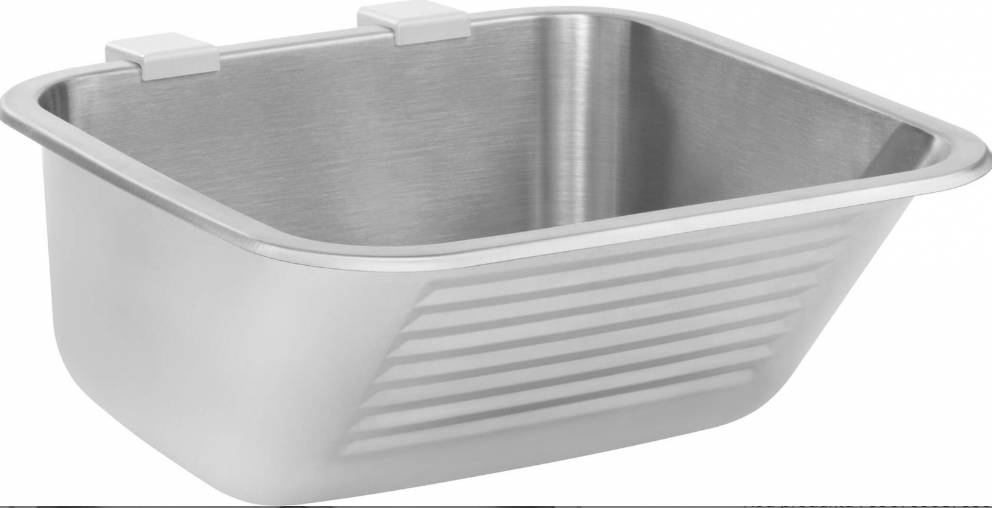 Deante Utility Spoelbak 45 x 45 cm RVS Wandmontage-4
