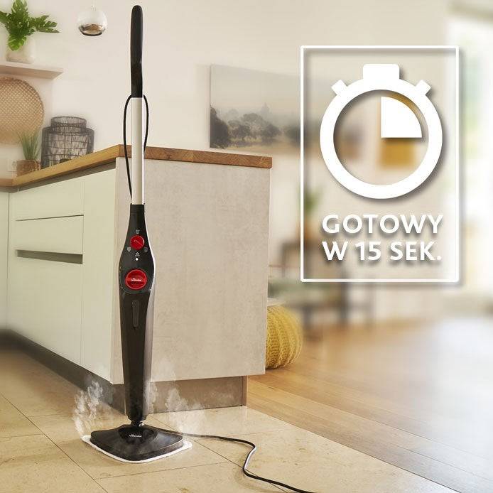 Vileda Steam Plus Draagbare Stoomreiniger 0.4 L 1550 W Zwart-0