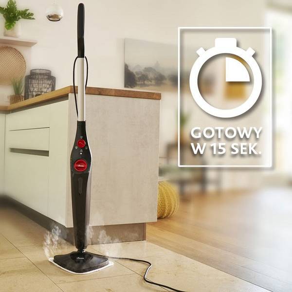 Vileda Steam Plus Draagbare Stoomreiniger 0.4 L 1550 W Zwart