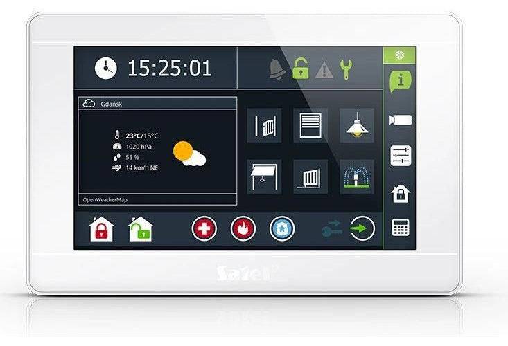 Satel Toetsenbord INT-TSI-W Grafisch 7 Inch Wit-4