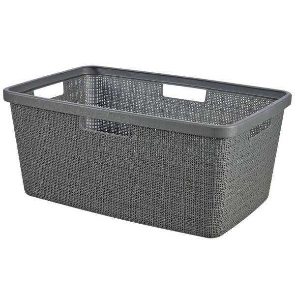 Curver Wasmand Jute-Look 46 L Donkergrijs