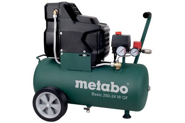 METABO Olievrije Compressor 230V 24 L BASIS 250-24 W