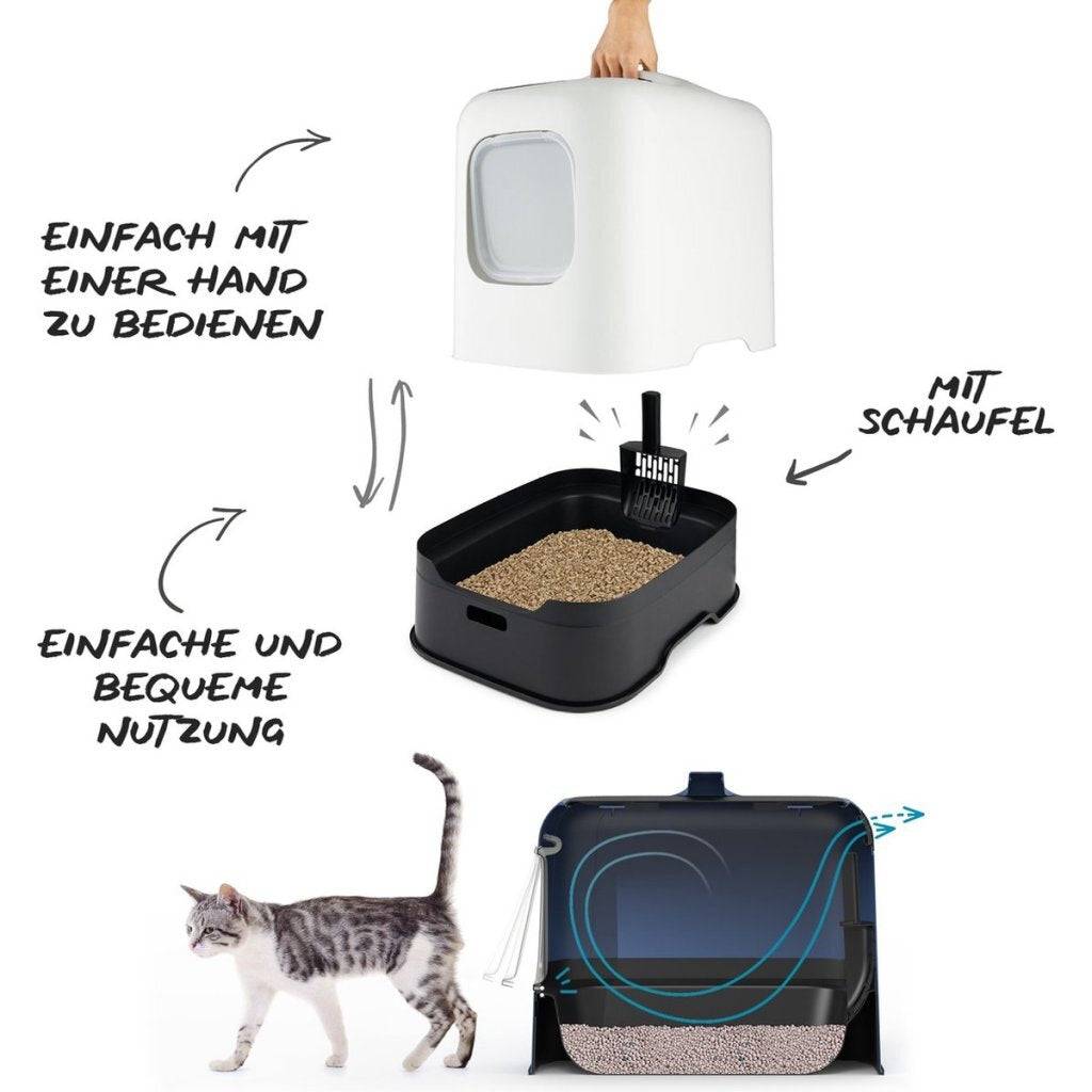 Rotho Biala Kattenbak Blauw - 51 x 39,5 x 44,3 cm-2