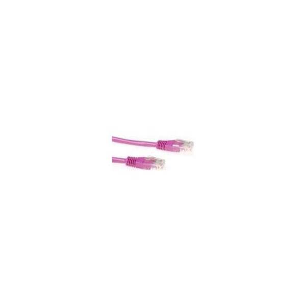 ACT 20 m U/UTP CAT5E Patchkabel met RJ45-connectors - Roze (IB4820)