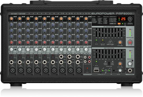 Behringer PMP2000D Powermikser 2000 Watt met Multi-FX Processor