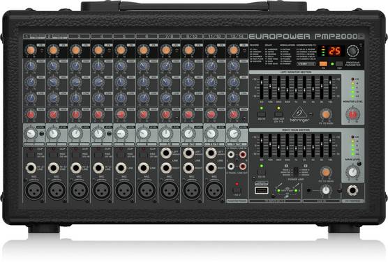 Behringer PMP2000D Powermikser 2000 Watt met Multi-FX Processor
