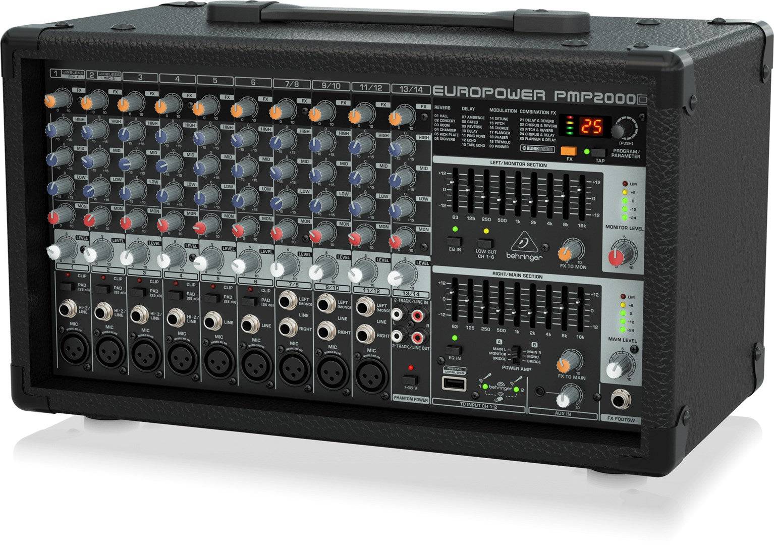 Behringer PMP2000D Powermikser 2000 Watt met Multi-FX Processor-2