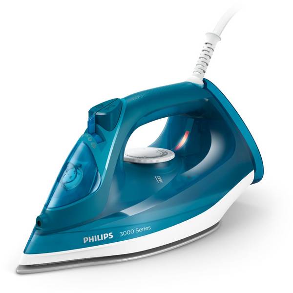 Philips DST3040/70 Stoomstrijkijzer 3000 Serie Blauw/Wit
