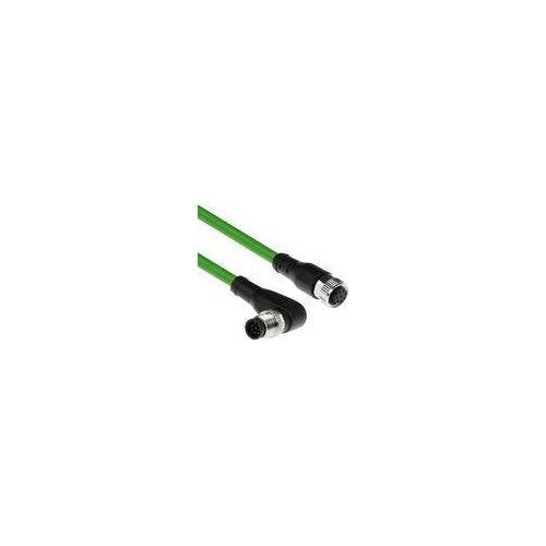 ACT Industrieel Sensor Kabel M12A 8-Pin Mannelijk Recht Hoekig naar Vrouwelijk, 5,00 m, Afgeschermd, Model SC3943-0