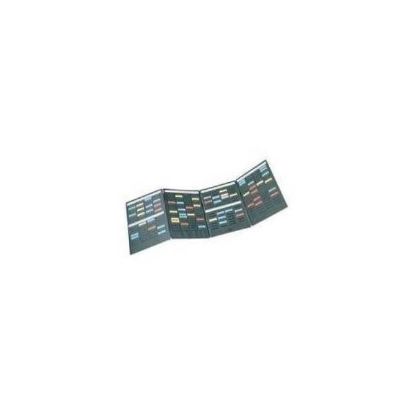 NOBO T-Card Mini Planningsbord voor T-kaarten maat 1,5 met afneembare tab (3084100)