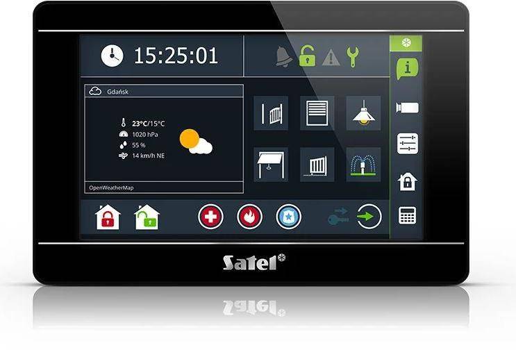 Satel INT-TSI-B Touchscreen Toetsenbord Zwart-4