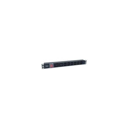 Equip 19" 1U 8-voudige IEC C20 Stekkerdoos, 1,8 m, Aluminium-0