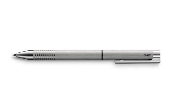 LAMY Logo Twin Pen Multifunctionele Pen Zilver Inktkleur Zwart 1 stuk (1217730)