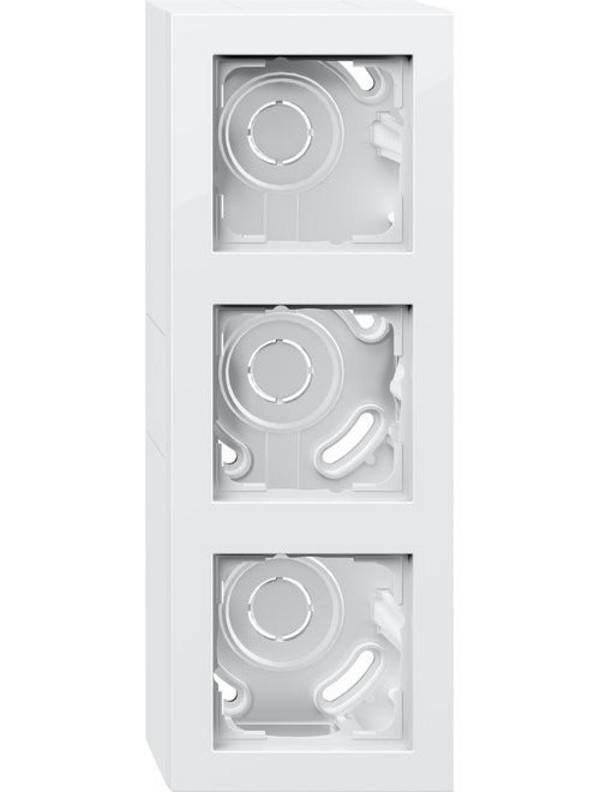 Gira AP Behuizing 3-Gang Puur Wit - 106329