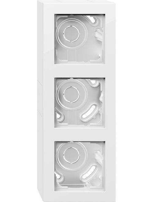 Gira AP Behuizing 3-Gang Puur Wit - 106329-0