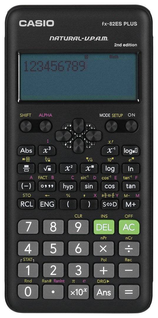 CASIO Wetenschappelijke Calculator FX-82ESPLUS-2 252 Functies 77 x 162 mm Zwart-1