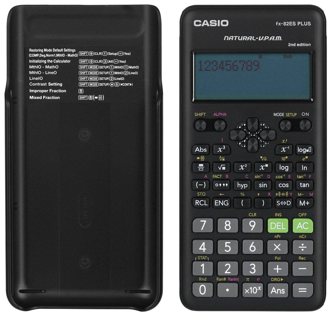 CASIO Wetenschappelijke Calculator FX-82ESPLUS-2 252 Functies 77 x 162 mm Zwart-2