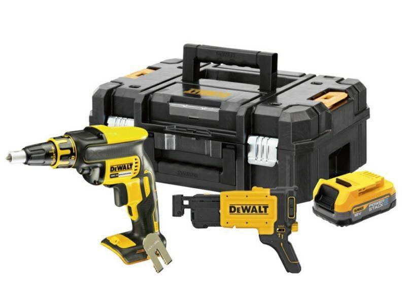 DeWALT DCF620E1K 18V XR Accu Gipsplaten Schroevendraaier 1x1,7Ah-0