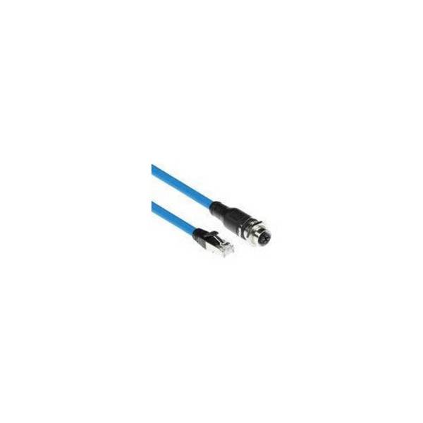 ACT Industrial 5,00 Meter Sensor Kabel M12 x 8-Pin Vrouwelijk Chassis naar RJ45 SC4952
