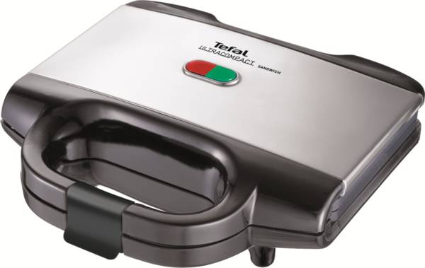 Tefal SM 1552 Ultracompact Sandwichmaker - 700 W - RVS/Zwart SM1552