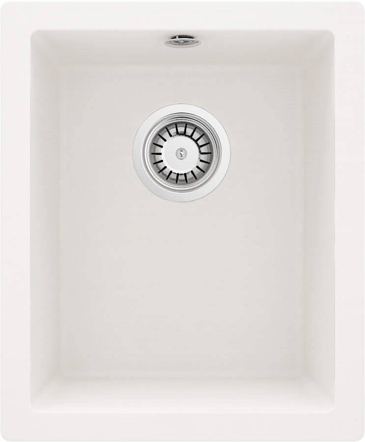 Deante Wandgemonteerde Granieten Spoelbak 1-Bak 66 x 38 cm Zwart-0