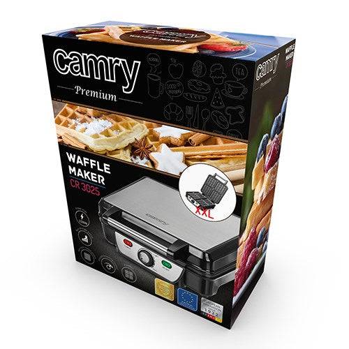 Camry Wafelijzer 1500W voor 4 Wafels Zwart CR 3025-4