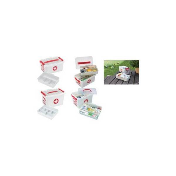 helit EHBO Opslagdoos "de q-line" - 22 Liter - Witte Kunststof (H6164805)