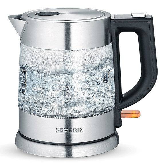 Severin WK 3468 Waterkoker, 1 L, 2200W, Zwart/RVS-0