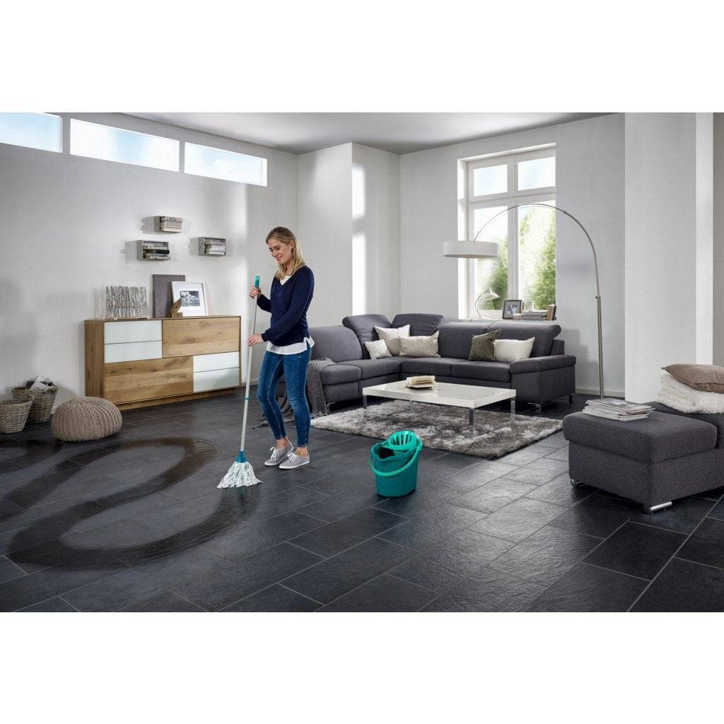 Leifheit Classic Mop Set Groen/Wit met 12-liter Emmer-4