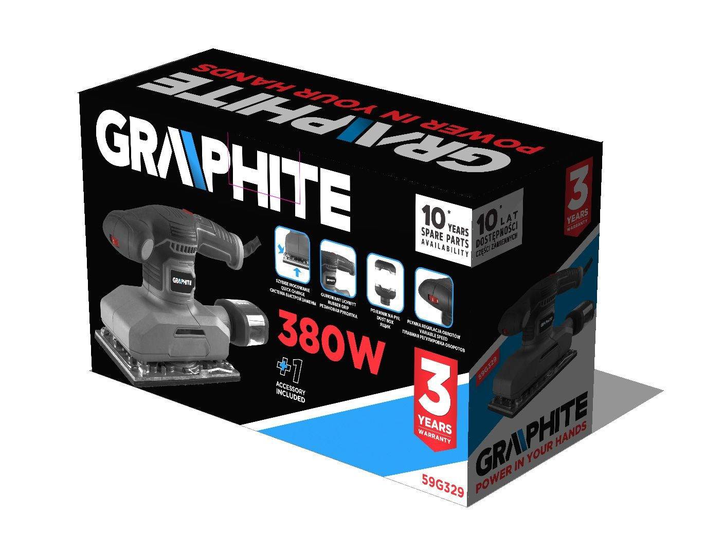 Graphite 59G329 Vloerschuurmachine 380 W-0