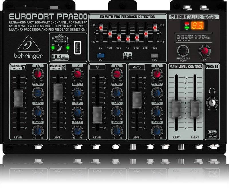 Behringer PPA200 PA-Systeem 200 W Zwart-1