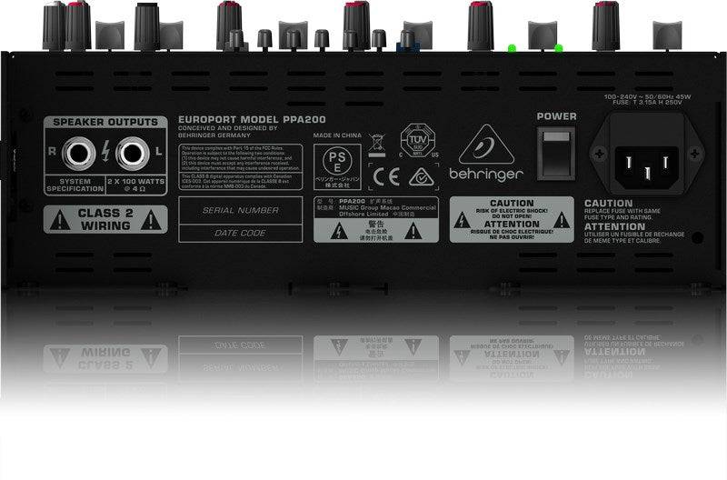 Behringer PPA200 PA-Systeem 200 W Zwart-4