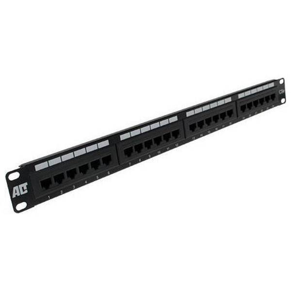 ACT Patchpanel 24-poorten ongepantserd CAT5E PP1001 24-ports C5E