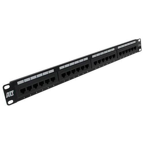 ACT Patchpanel 24-poorten ongepantserd CAT5E PP1001 24-ports C5E-0