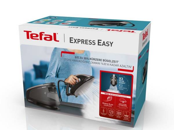 Tefal Express Easy SV6140 Stoomstrijkijzer 2200 W 1,7 L Zwart/Grijs