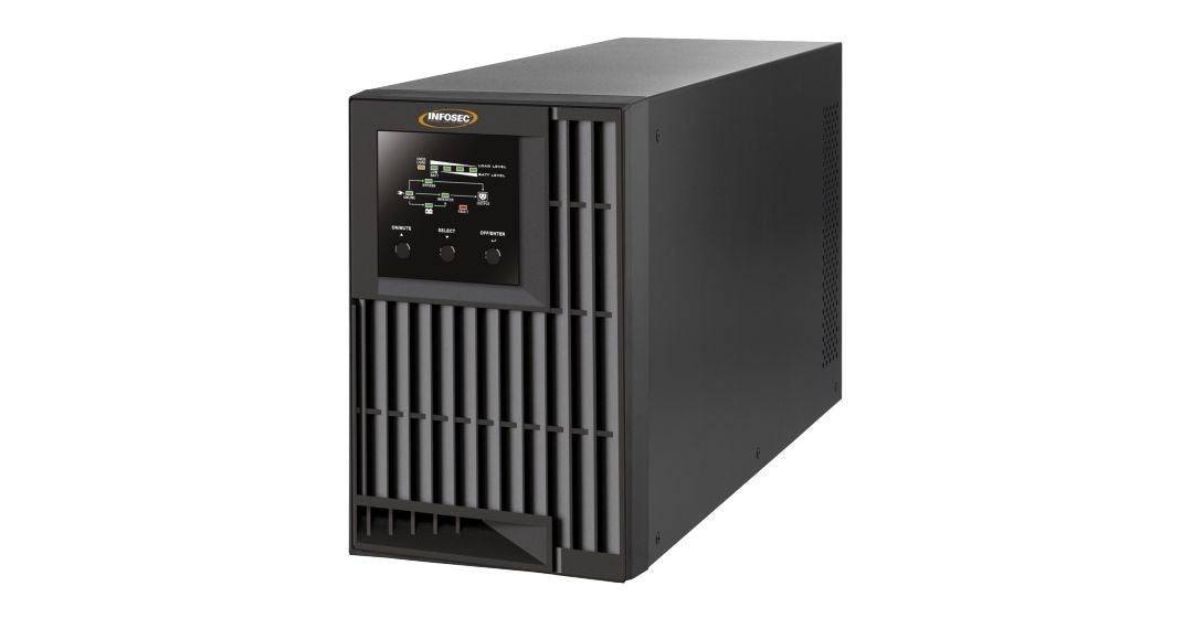 Infosec E4 Value 1000 UPS Dubbele Conversie (Online) 1 kVA 3 AC-uitgangen-0
