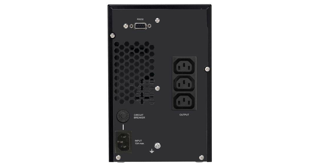 Infosec E4 Value 1000 UPS Dubbele Conversie (Online) 1 kVA 3 AC-uitgangen-1