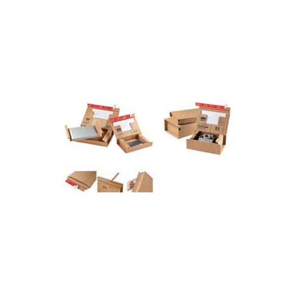 ColomPac Verzending Doos "POST" Maat S Bruin - 10 Stuks CP 067.02