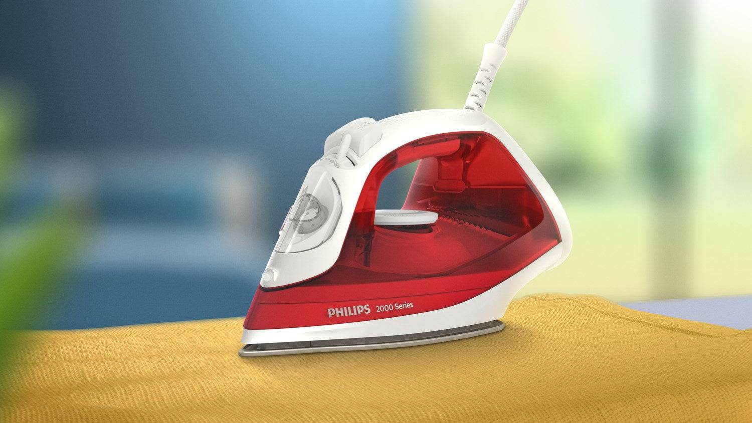 Philips 2000 Series DST2010/40 Stoomstrijkijzer Rood/Wit-2
