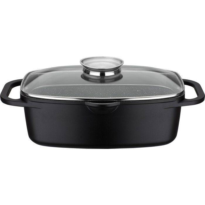 GSW Gourmet Graniet Casserole - 6 L - Inductie Compatibel-0