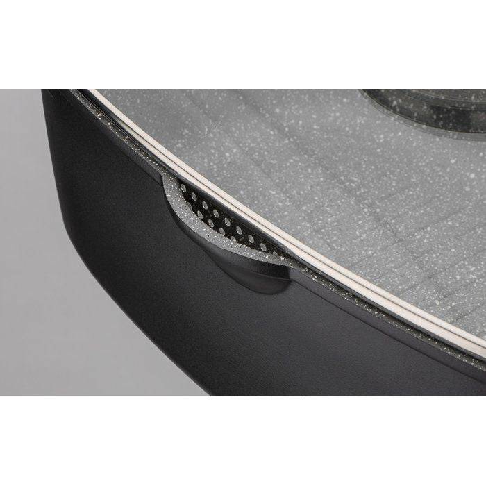 GSW Gourmet Graniet Casserole - 6 L - Inductie Compatibel-4