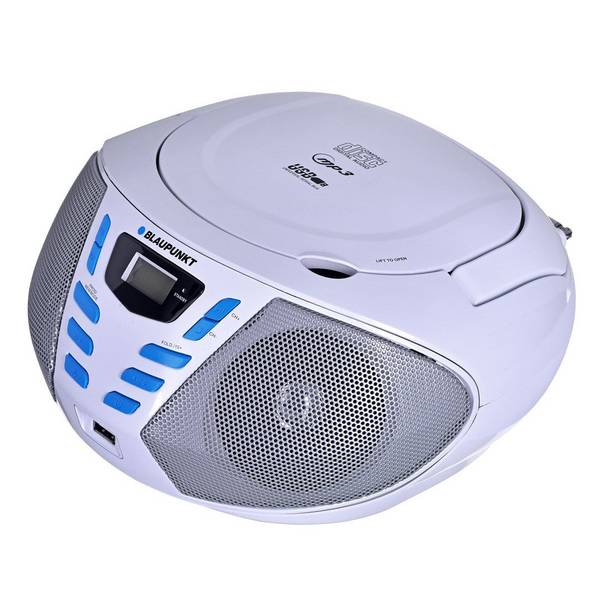 Blaupunkt BB7-WH Draagbaar Stereo Systeem Digitaal 2,4 W FM Grijs MP3