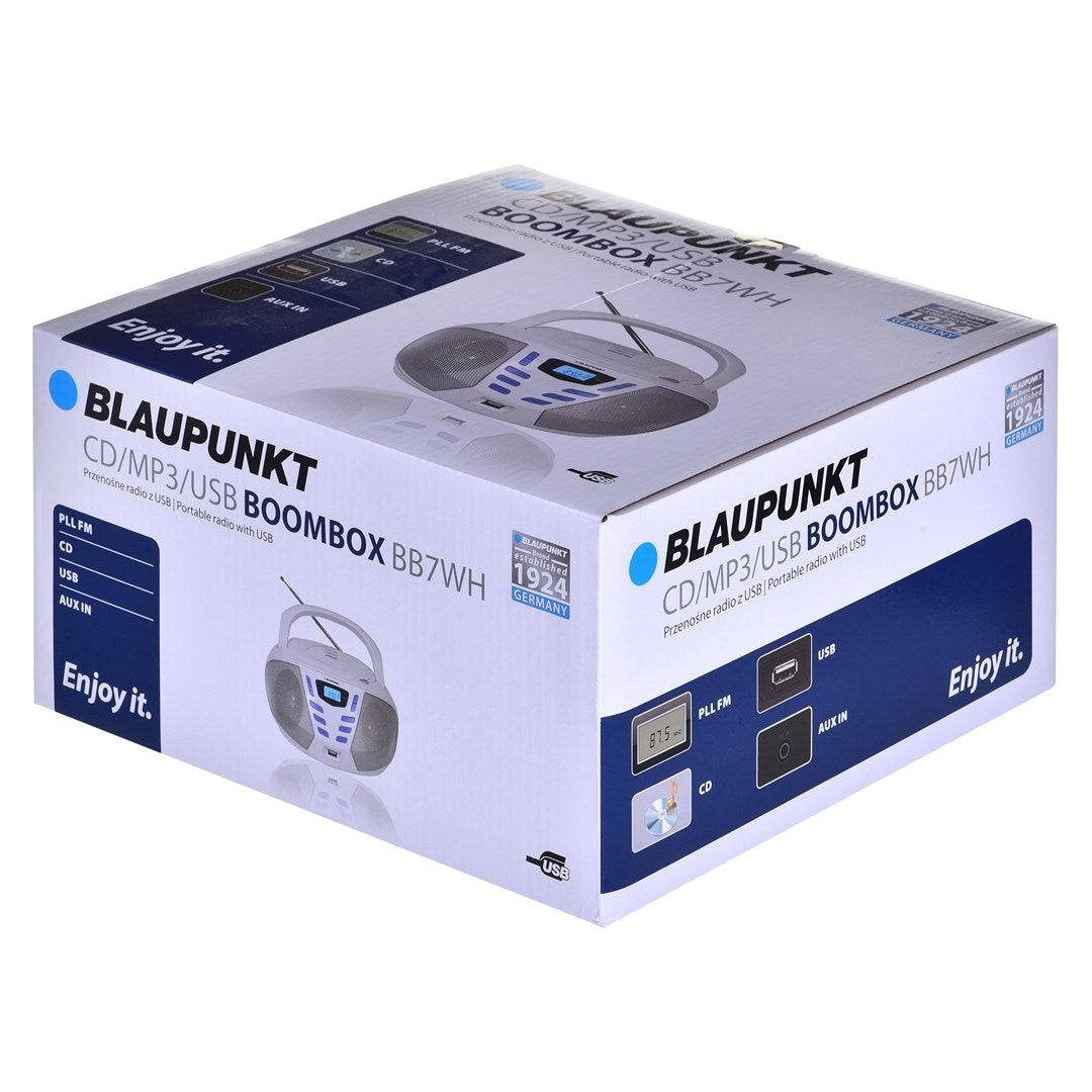 Blaupunkt BB7-WH Draagbaar Stereo Systeem Digitaal 2,4 W FM Grijs MP3-3