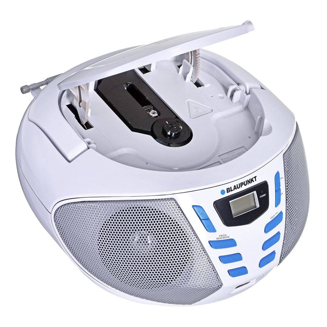 Blaupunkt BB7-WH Draagbaar Stereo Systeem Digitaal 2,4 W FM Grijs MP3-4