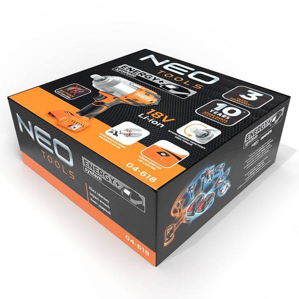 NEO Tools 04-618 Borstelloze Slagmoersleutel 18V 1133Nm
